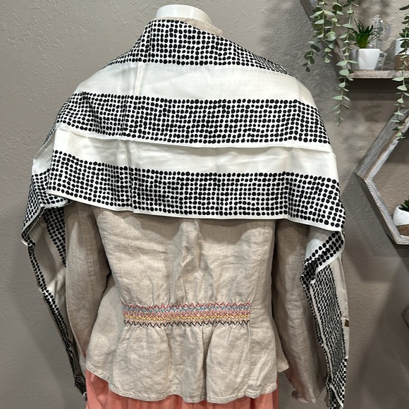 YSL Rare Frayed silk-twill scarf/wrap HUGE - Picture 5 of 15